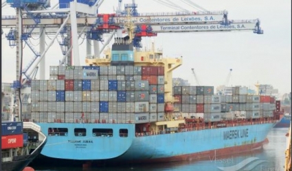 &ldquo;MAERSK JUBAIL&rdquo; HANDLED MORE THAN 3000 TEU